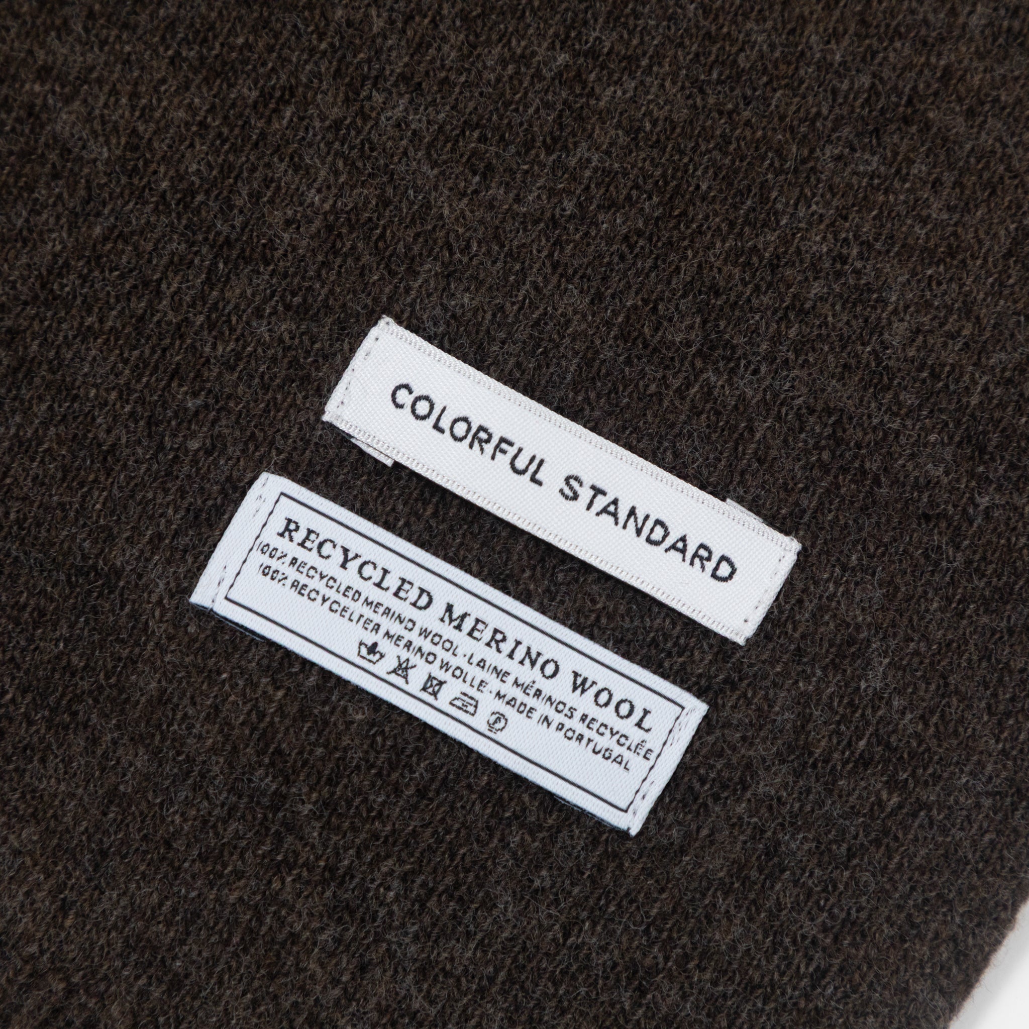 COLORFUL STANDARD Merino Wool Scarf in COFFEE BROWN