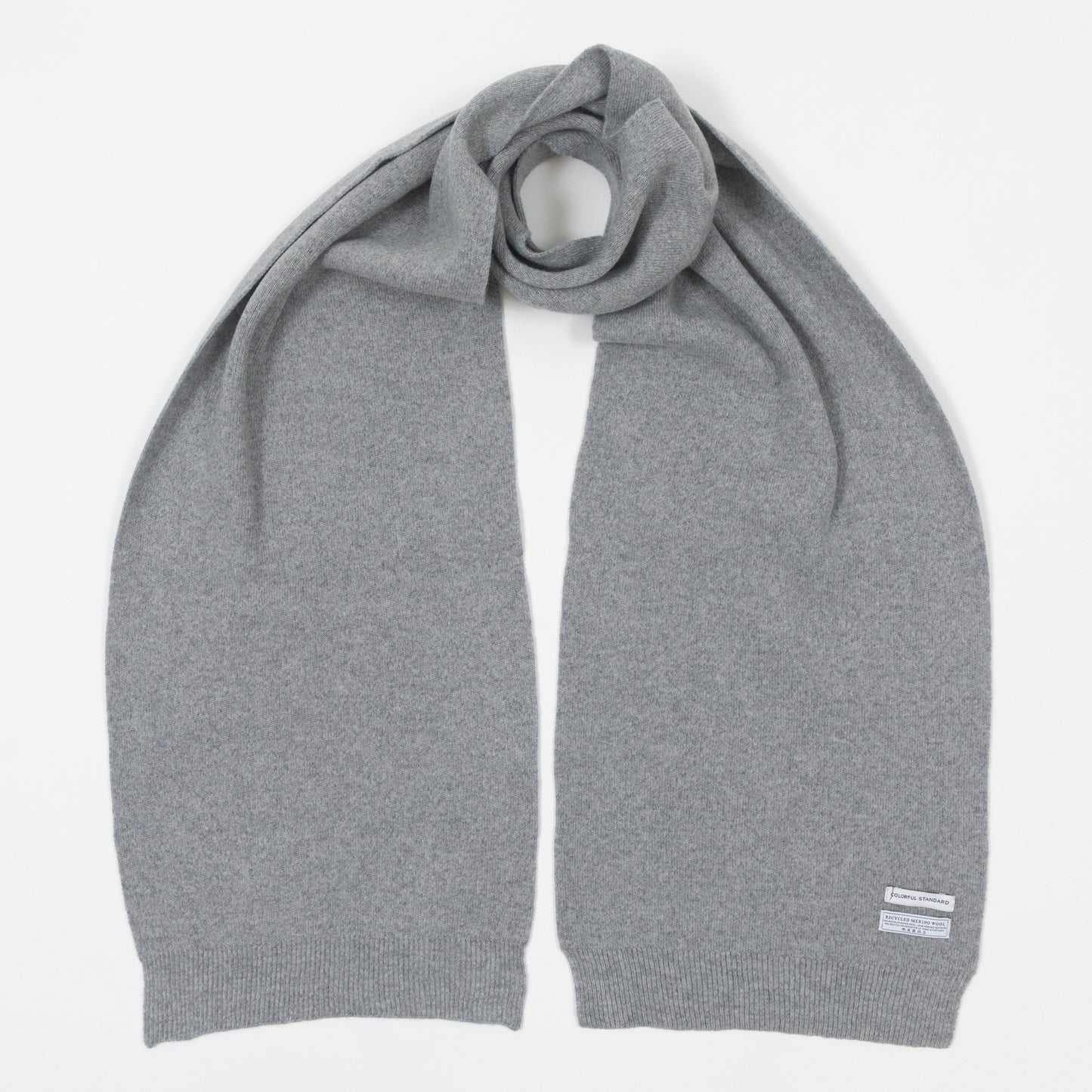 COLORFUL STANDARD Merino Wool Scarf in GREY
