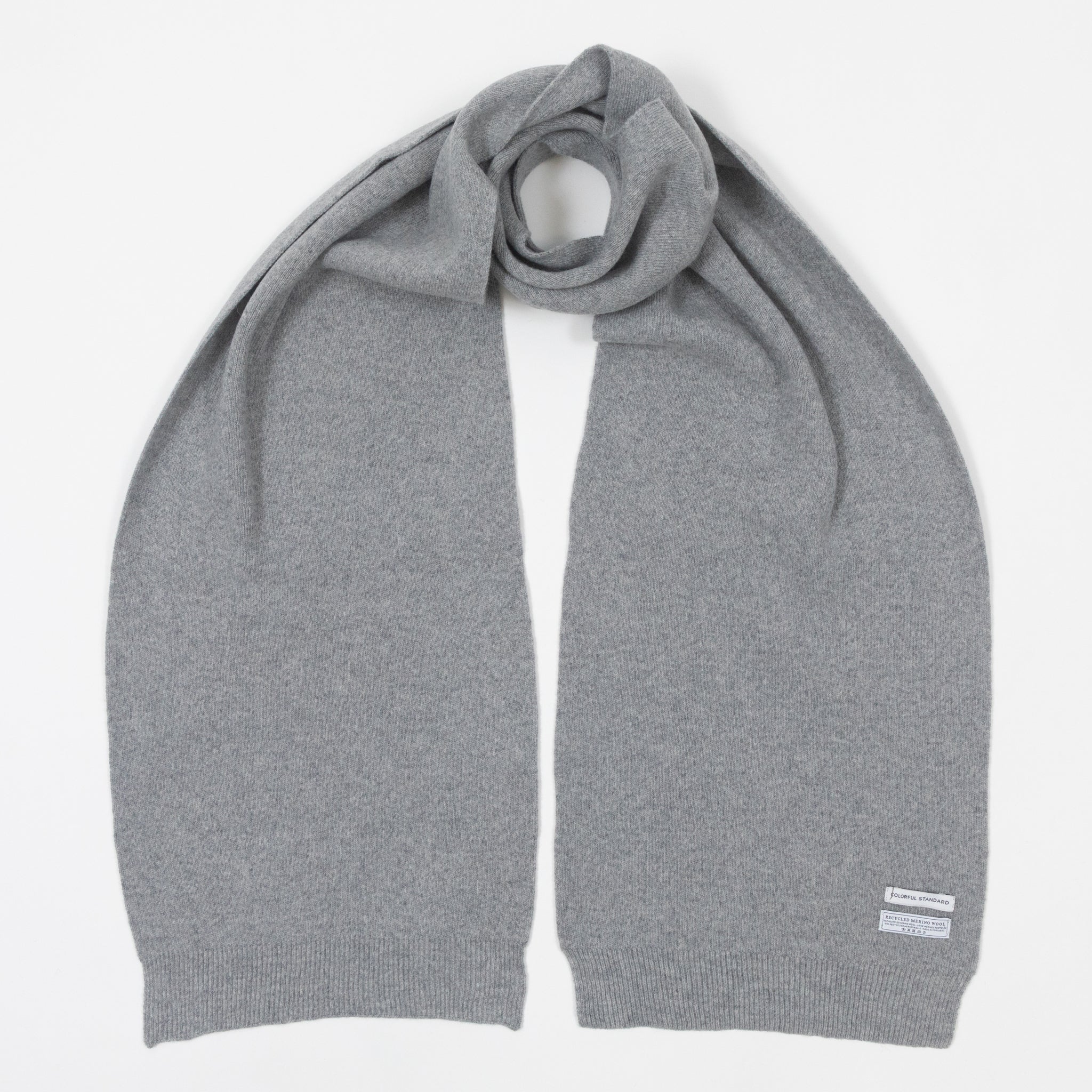 COLORFUL STANDARD Merino Wool Scarf in HEATHER GREY