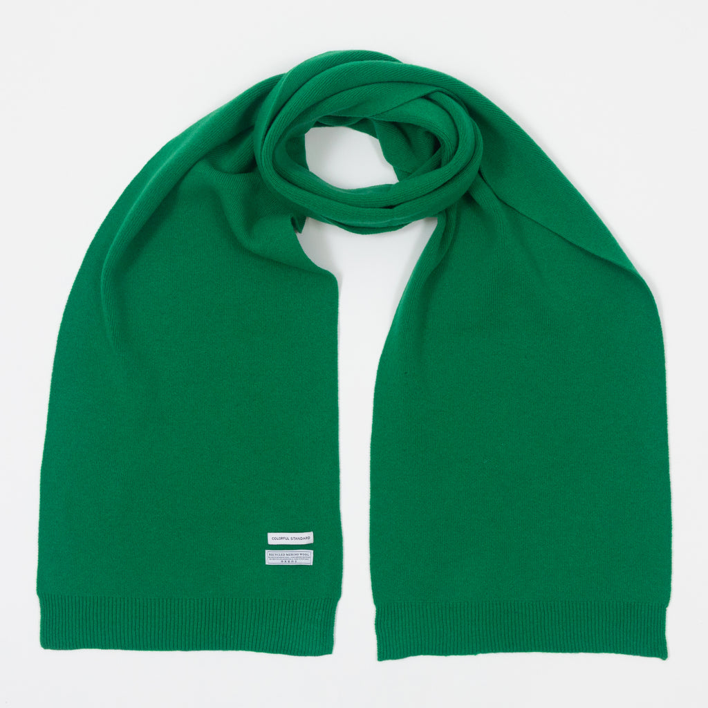 COLORFUL STANDARD Merino Wool Scarf in KELLY GREEN