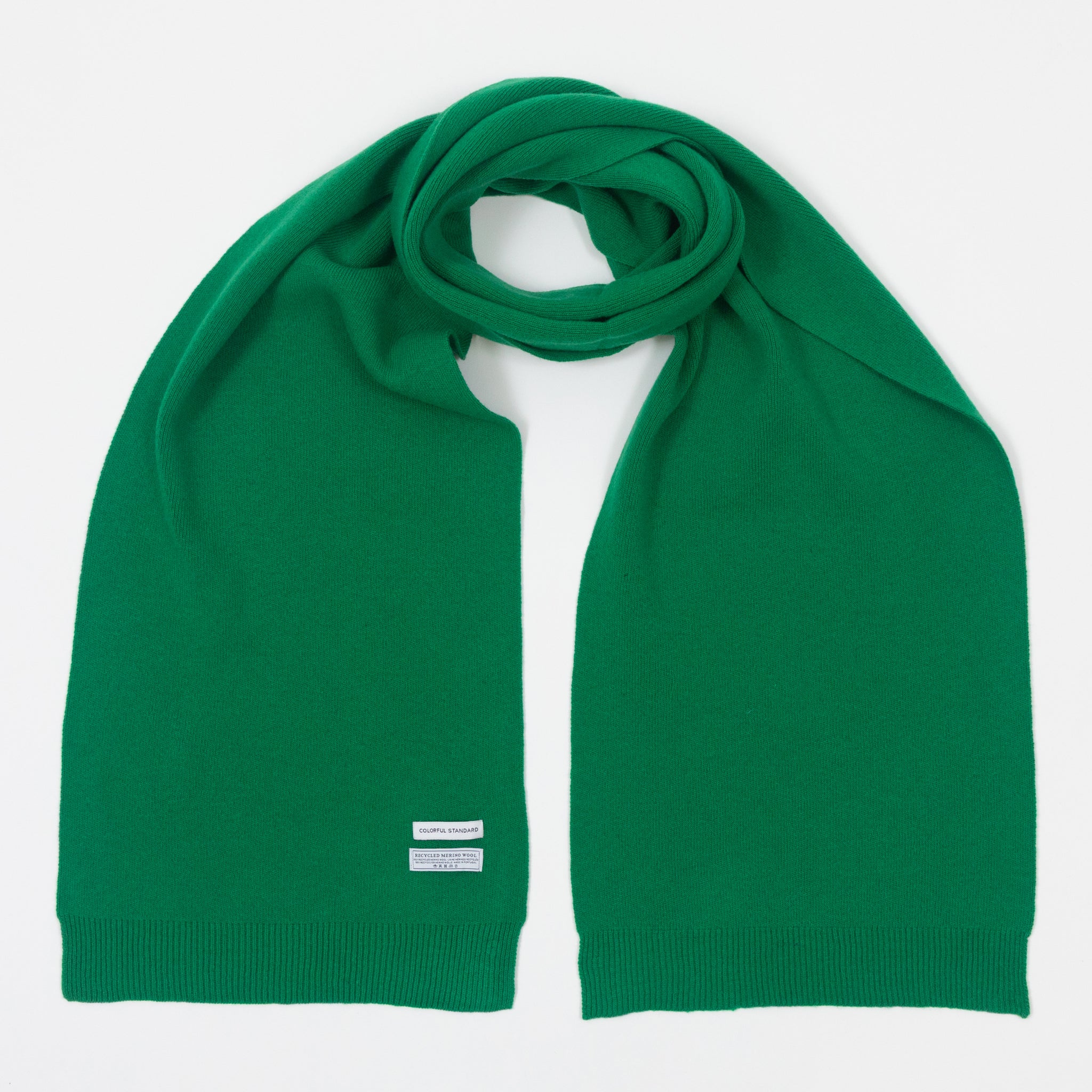 COLORFUL STANDARD Merino Wool Scarf in KELLY GREEN