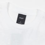 crew neck huf metablast tshirt white