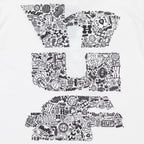 close up back graphic huf metablast tshirt