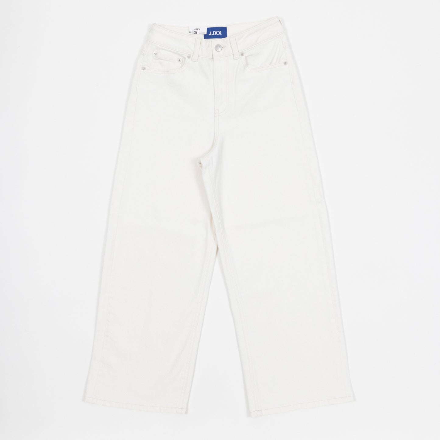 Womens JJXX Mila Wide Culotte Jeans in WHITE