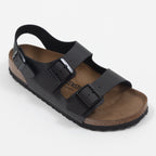 BIRKENSTOCK Milano Birko-Flor Sandals in BLACK