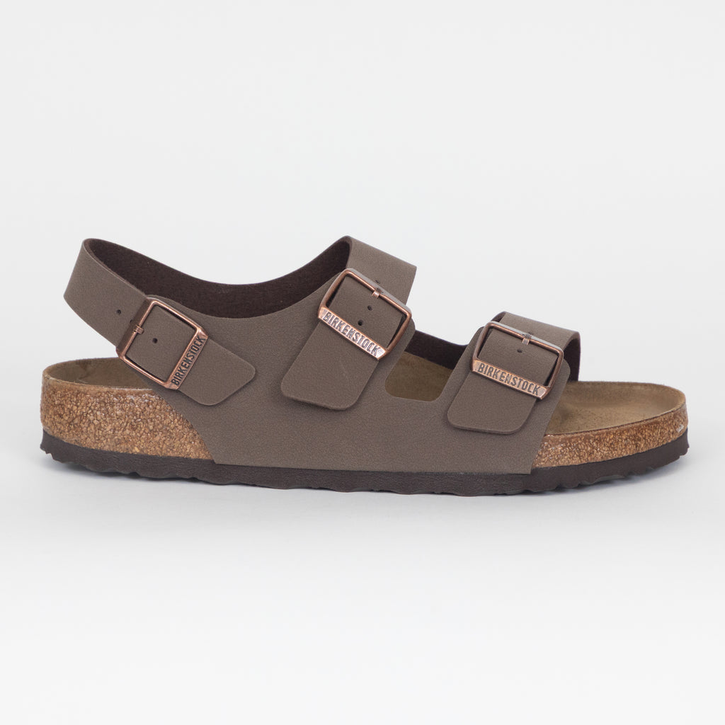 BIRKENSTOCK Milano Birko-Flor Sandals in MOCHA BROWN