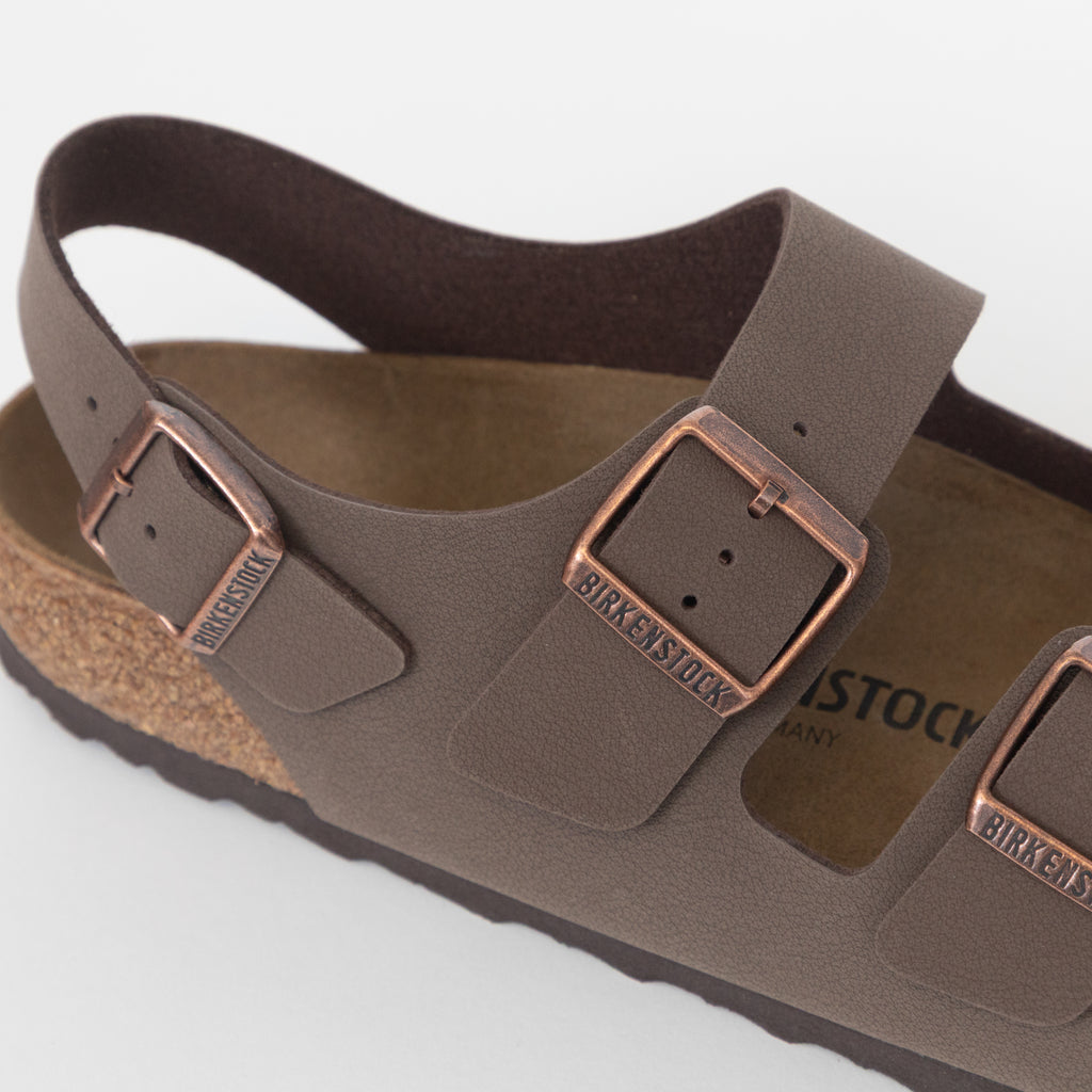 BIRKENSTOCK Milano Birko-Flor Sandals in MOCHA BROWN