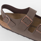 BIRKENSTOCK Milano Birko-Flor Sandals in MOCHA BROWN