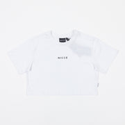 Women's NICCE Mini Dia Crop Top in WHITE