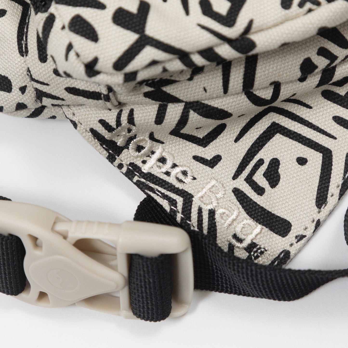 KAVU Mini Rope Bag in BLACK & WHITE