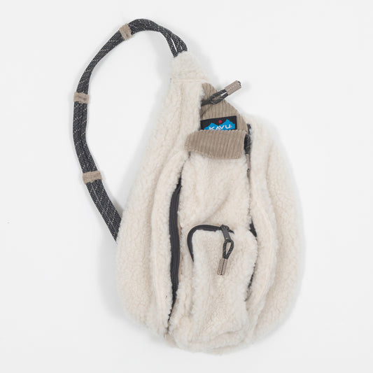 KAVU Mini Rope Sherpa Bag in CREAM