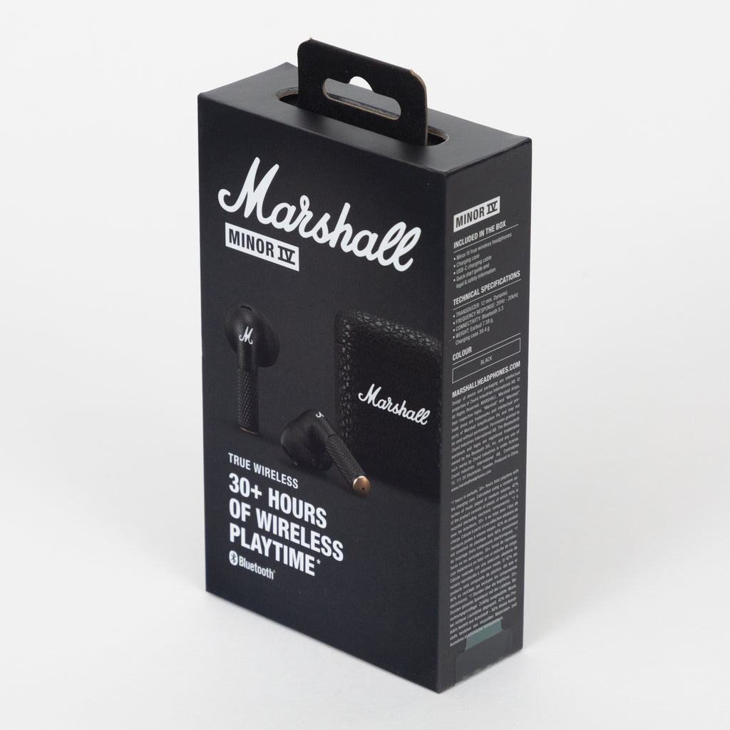 MARSHALL Minor IV Wireless Earbuds in BLACK