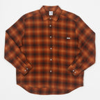 POLAR SKATE CO. Mitchell Long Sleeve Flannel Shirt in CARAMEL