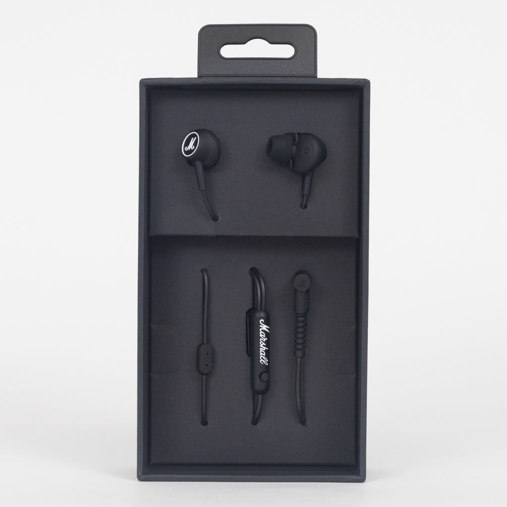 MARSHALL Mode Wired Earphones in BLACK & WHITE