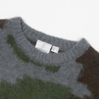 GRAMICCI Mohair Knit Sweater in JUNGLE CAMO