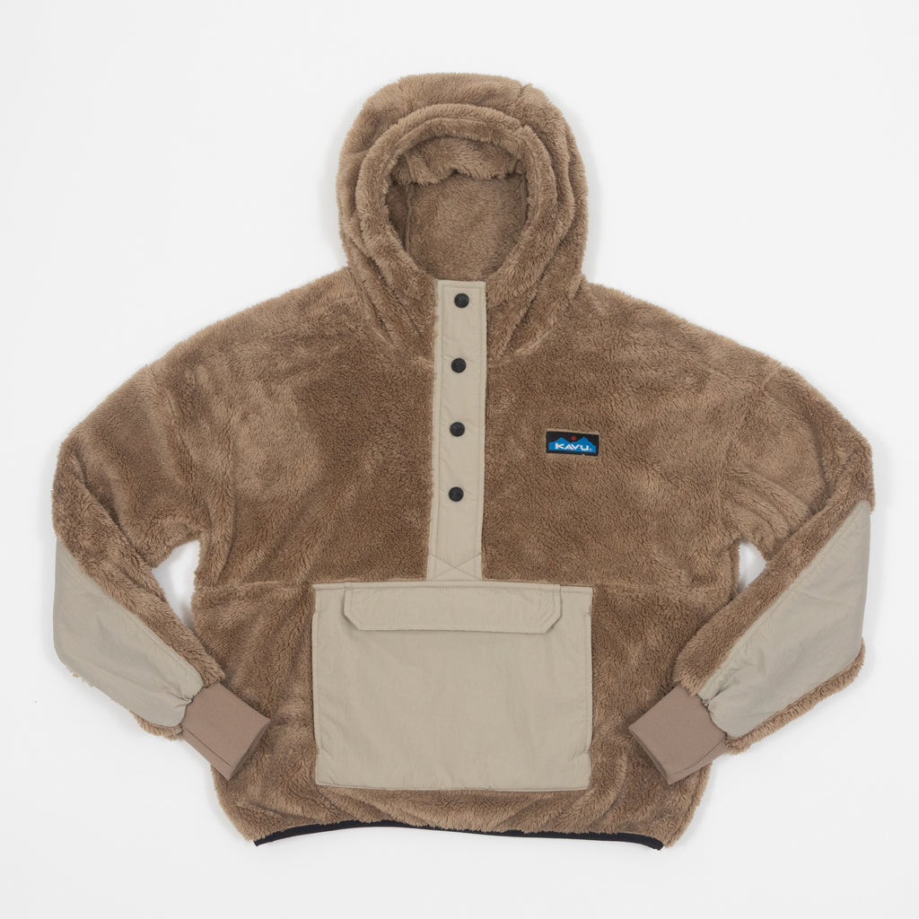 Womens KAVU Moon Ridge Hooded Fleece in BUFF