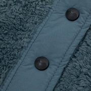 Womens KAVU Moon Ridge Hooded Sherpa Jacket in TEAL
