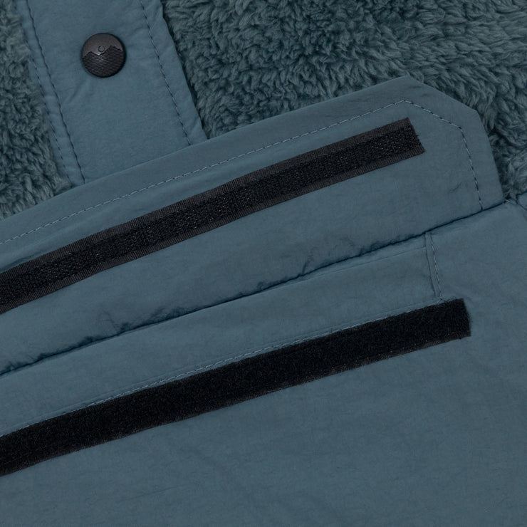 Womens KAVU Moon Ridge Hooded Sherpa Jacket in TEAL