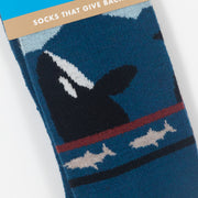 KAVU Moonwalk Orca Socks in BLUE
