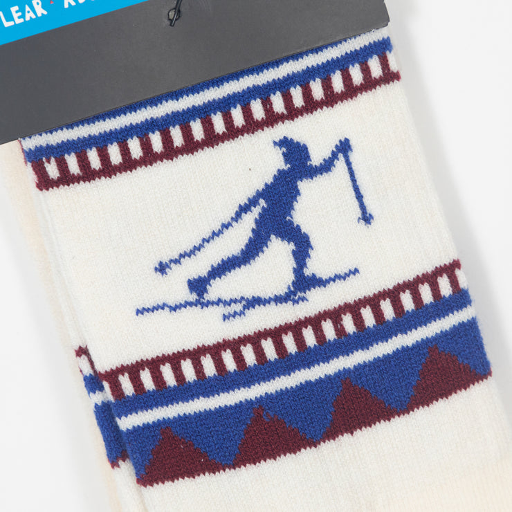 KAVU Moonwalk Ski Line Socks in BLUE