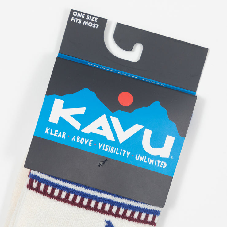KAVU Moonwalk Ski Line Socks in BLUE