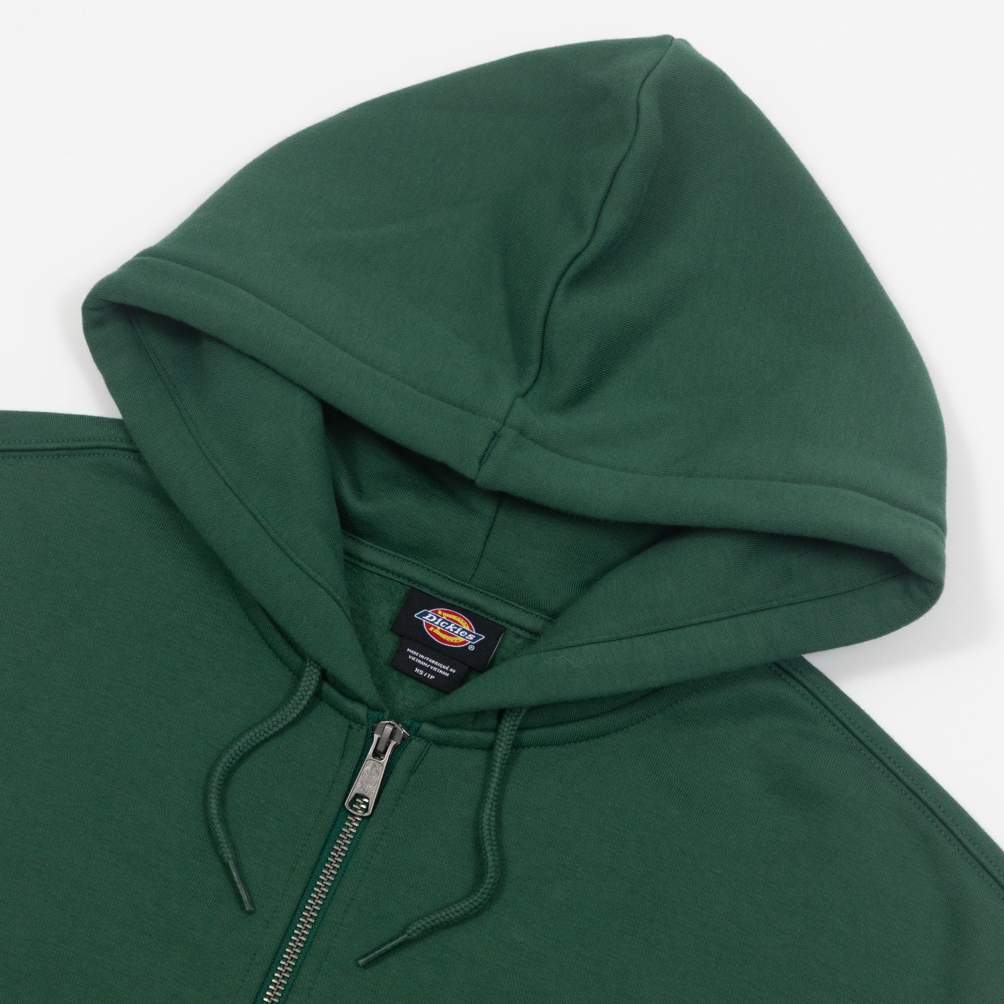 Womens DICKIES Oakport Zip Hoodie in PINE GREEN