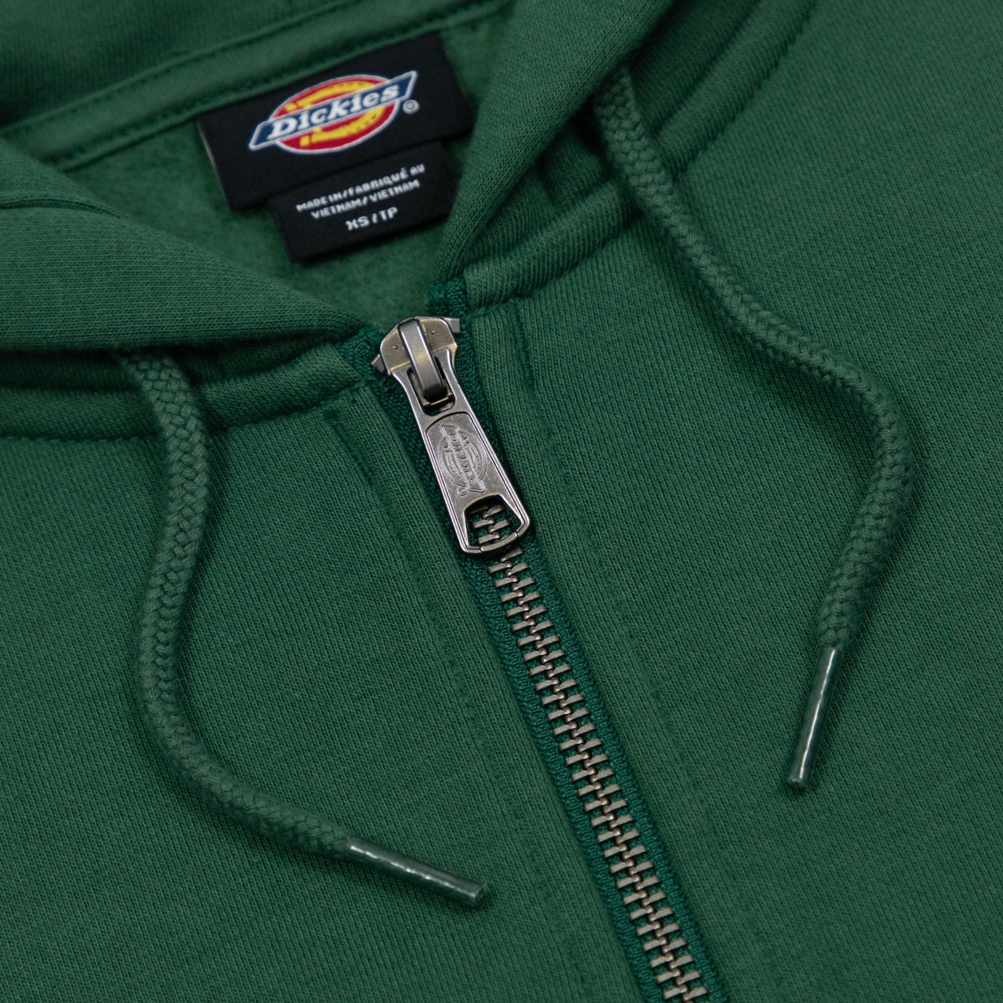 Womens DICKIES Oakport Zip Hoodie in PINE GREEN