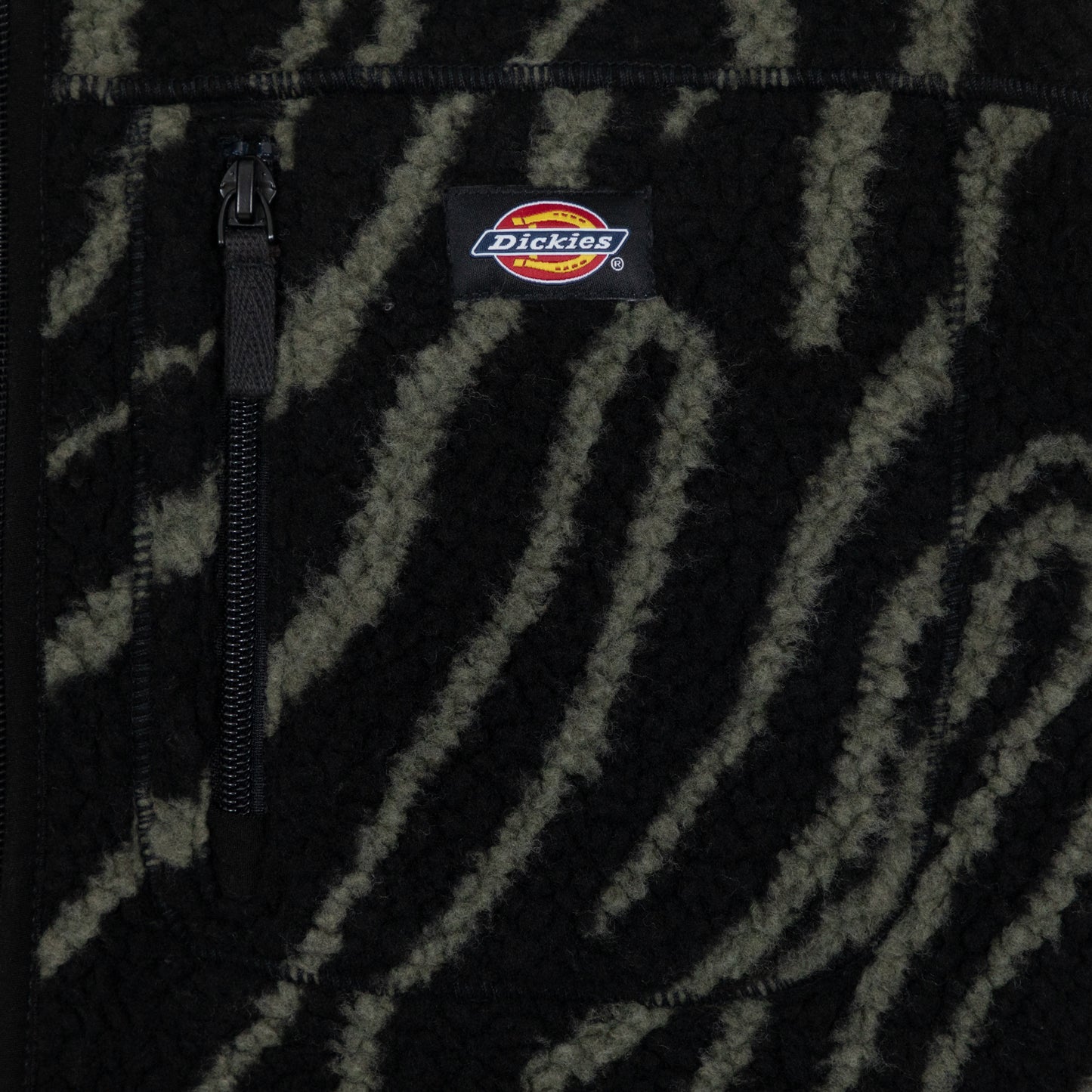 DICKIES Mount Hope Printed Fleece in BLACK