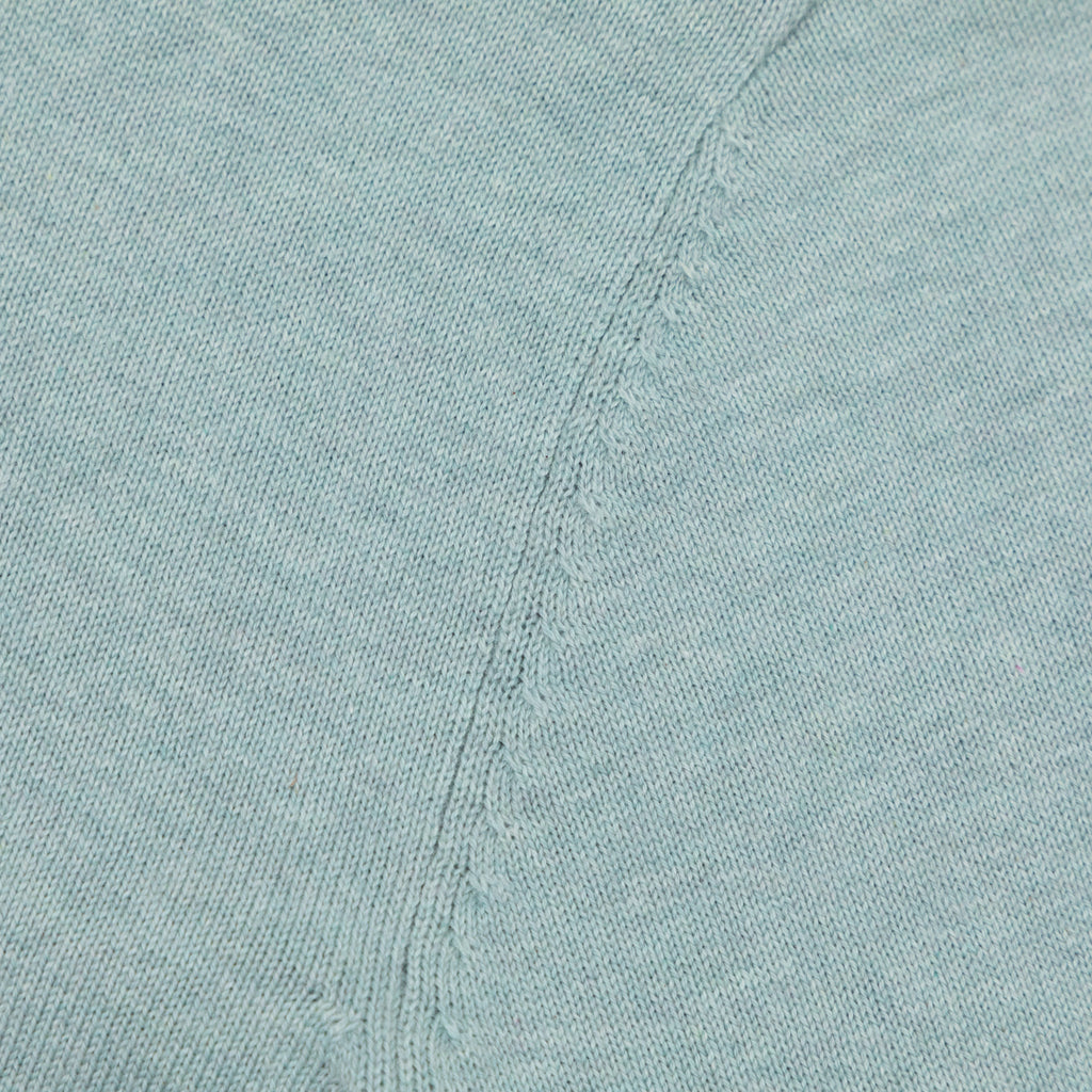 FARAH Mullen Knit Cotton Sweater in GROVE GREEN