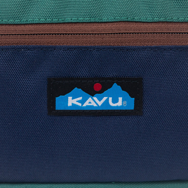 KAVU Multi Purpose Toiletry Bag in BLUE, GREEN & BROWN