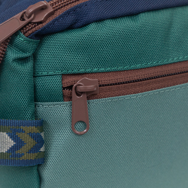 KAVU Multi Purpose Toiletry Bag in BLUE, GREEN & BROWN