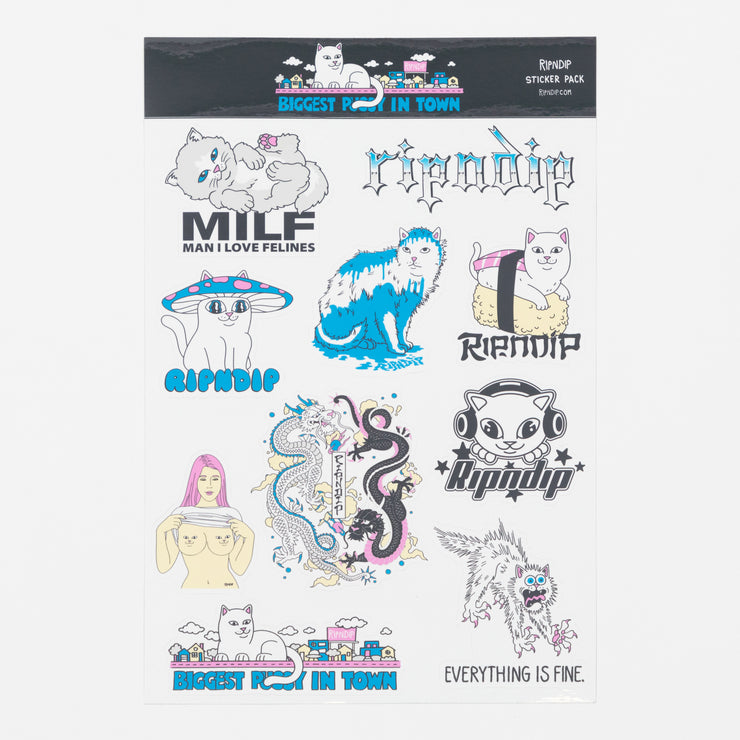 RIPNDIP My Neighborhood Sticker Sheet