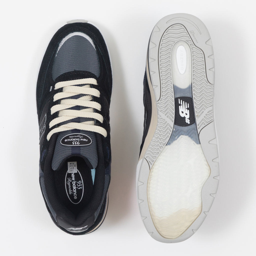 NEW BALANCE Numeric 933 Trainers in BLACK / GREY