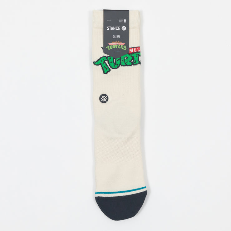 STANCE x NINJA TURTLES Collaboration Turtle Socks in OFF WHITE