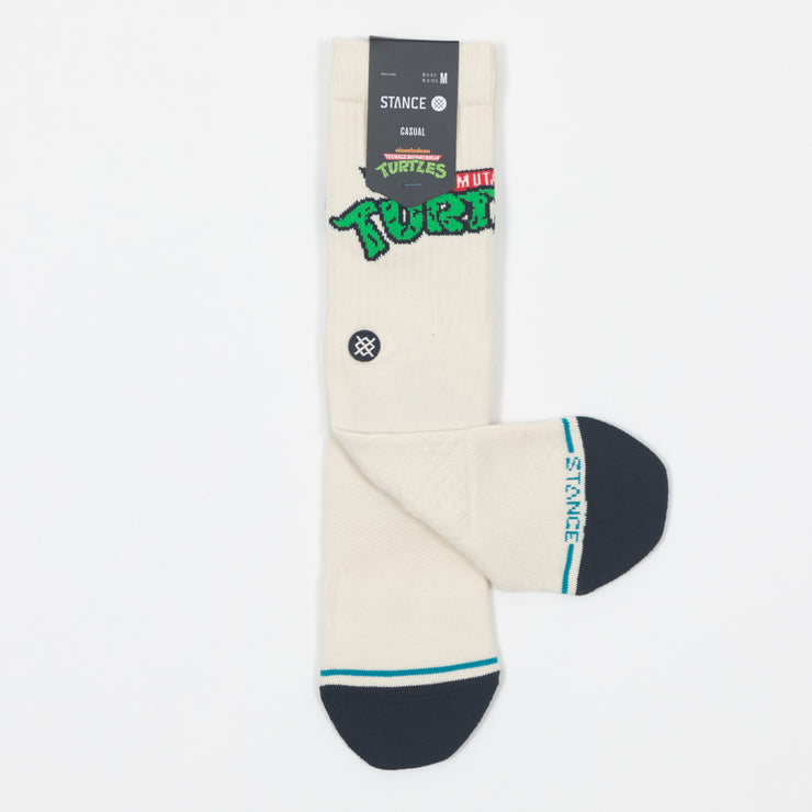 STANCE x NINJA TURTLES Collaboration Turtle Socks in OFF WHITE