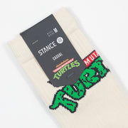 STANCE x NINJA TURTLES Collaboration Turtle Socks in OFF WHITE