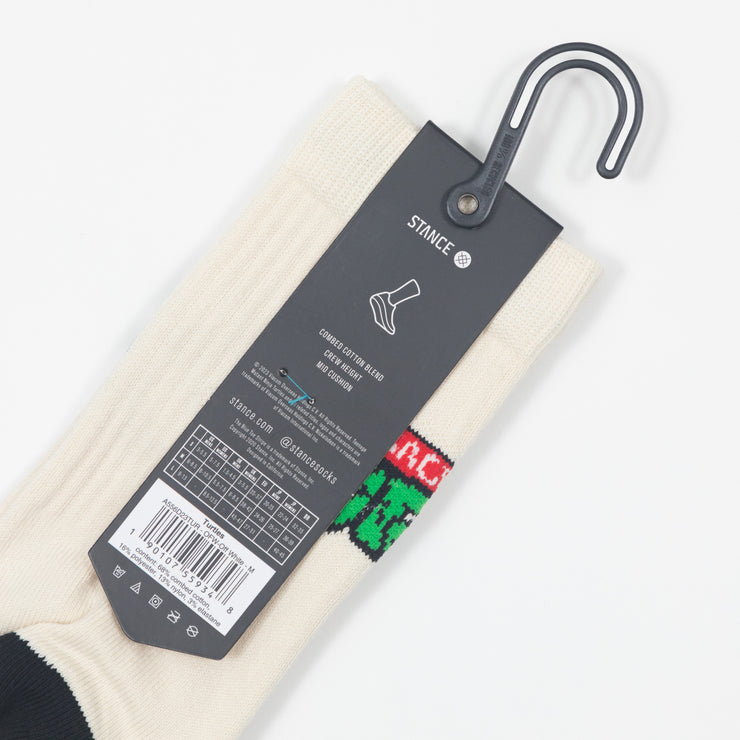 STANCE x NINJA TURTLES Collaboration Turtle Socks in OFF WHITE
