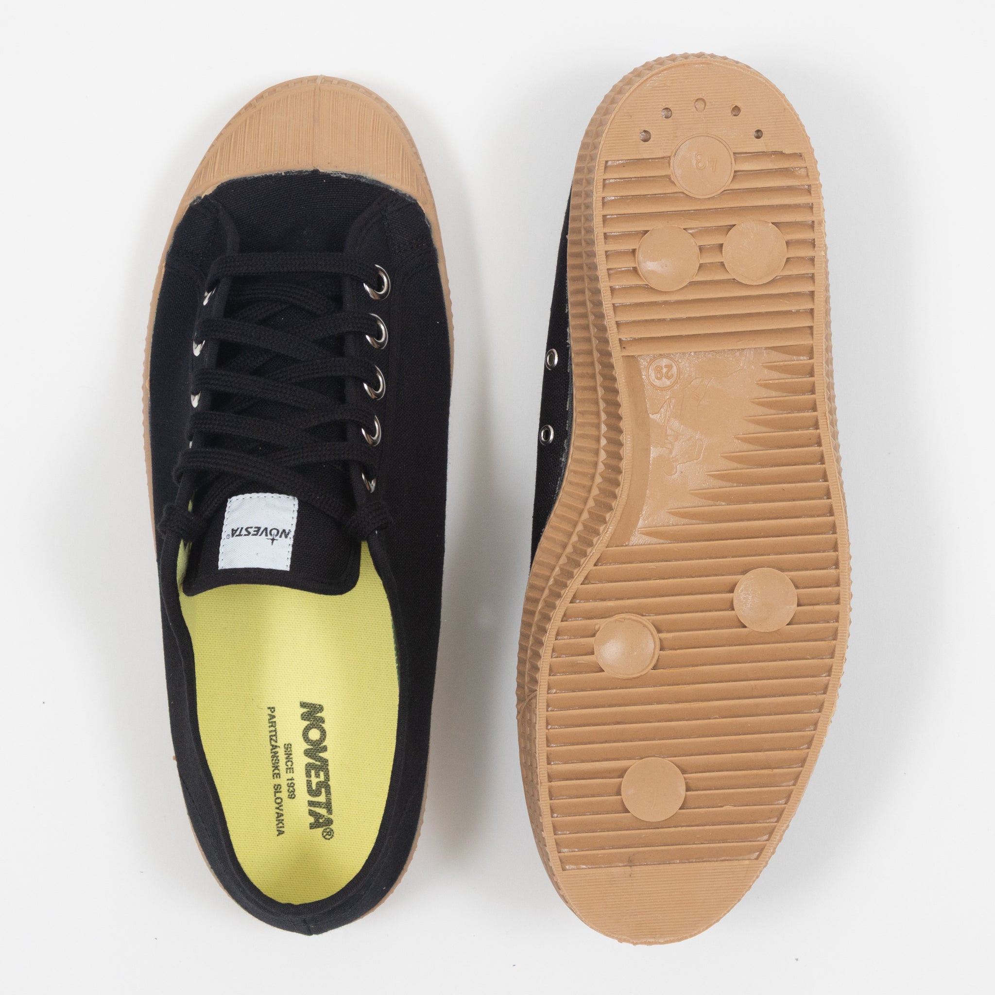 NOVESTA Star Master Low-Top Canvas Trainer in Black