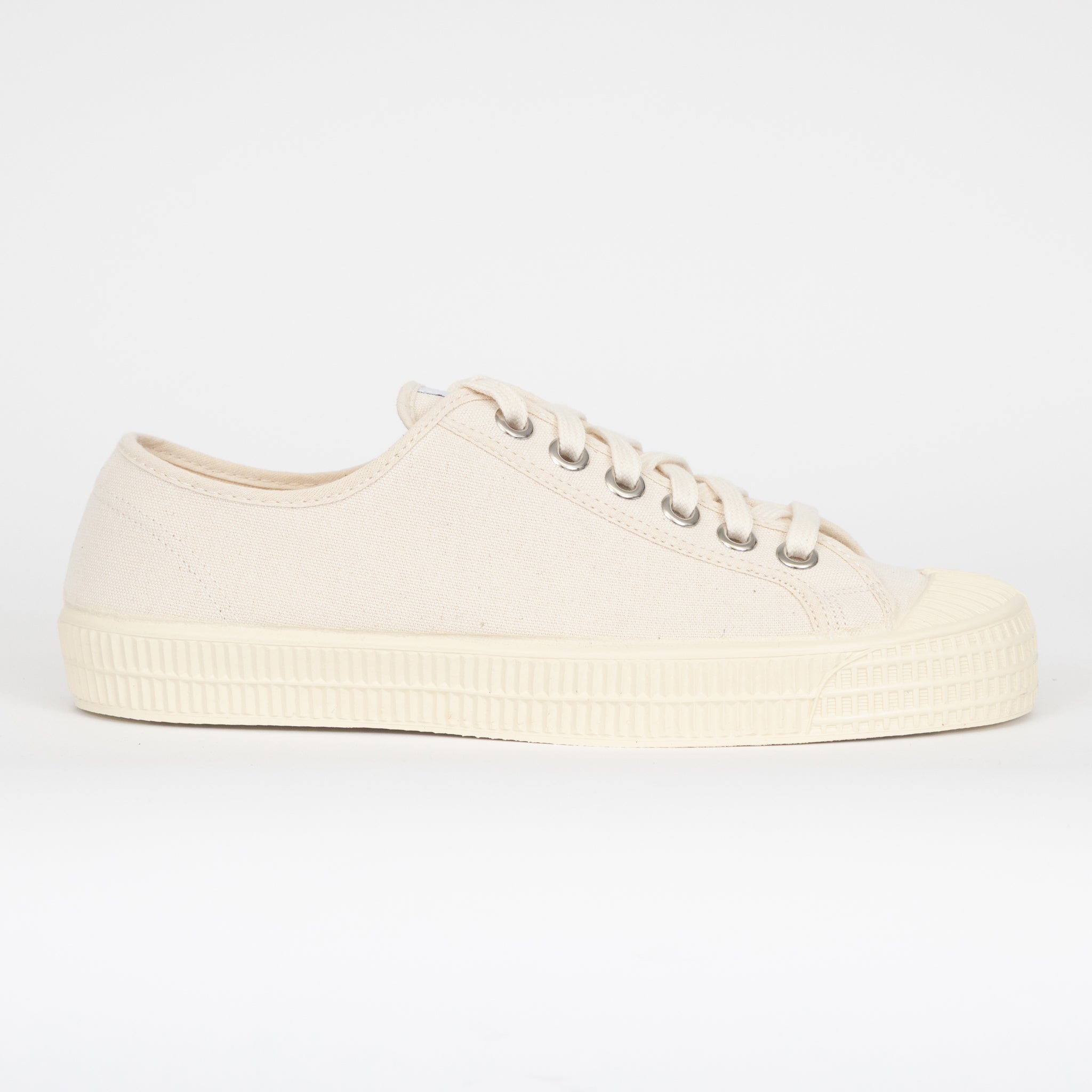 NOVESTA Star Master Low Top Canvas Trainer in Cream