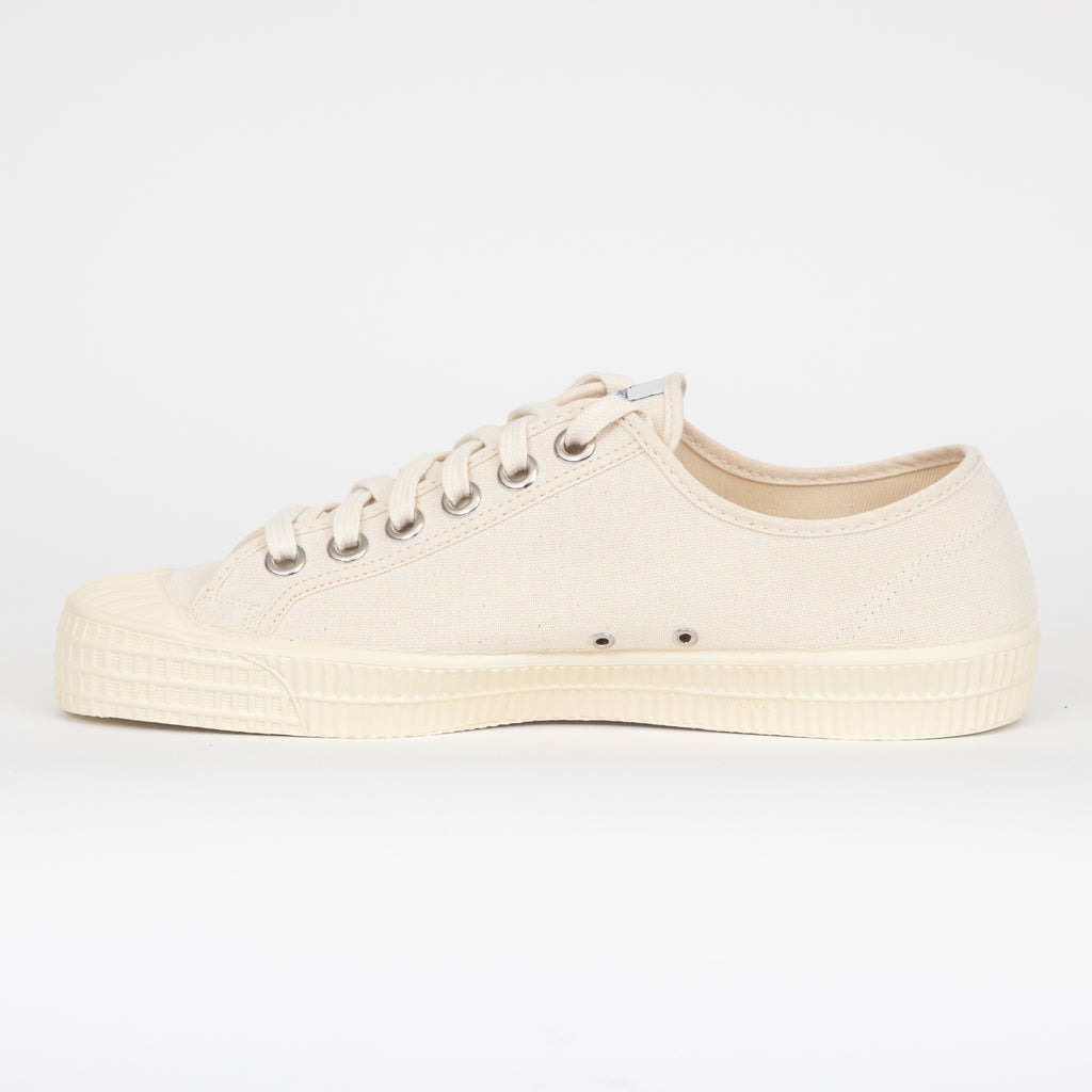 NOVESTA Star Master Low Top Canvas Trainer in Cream