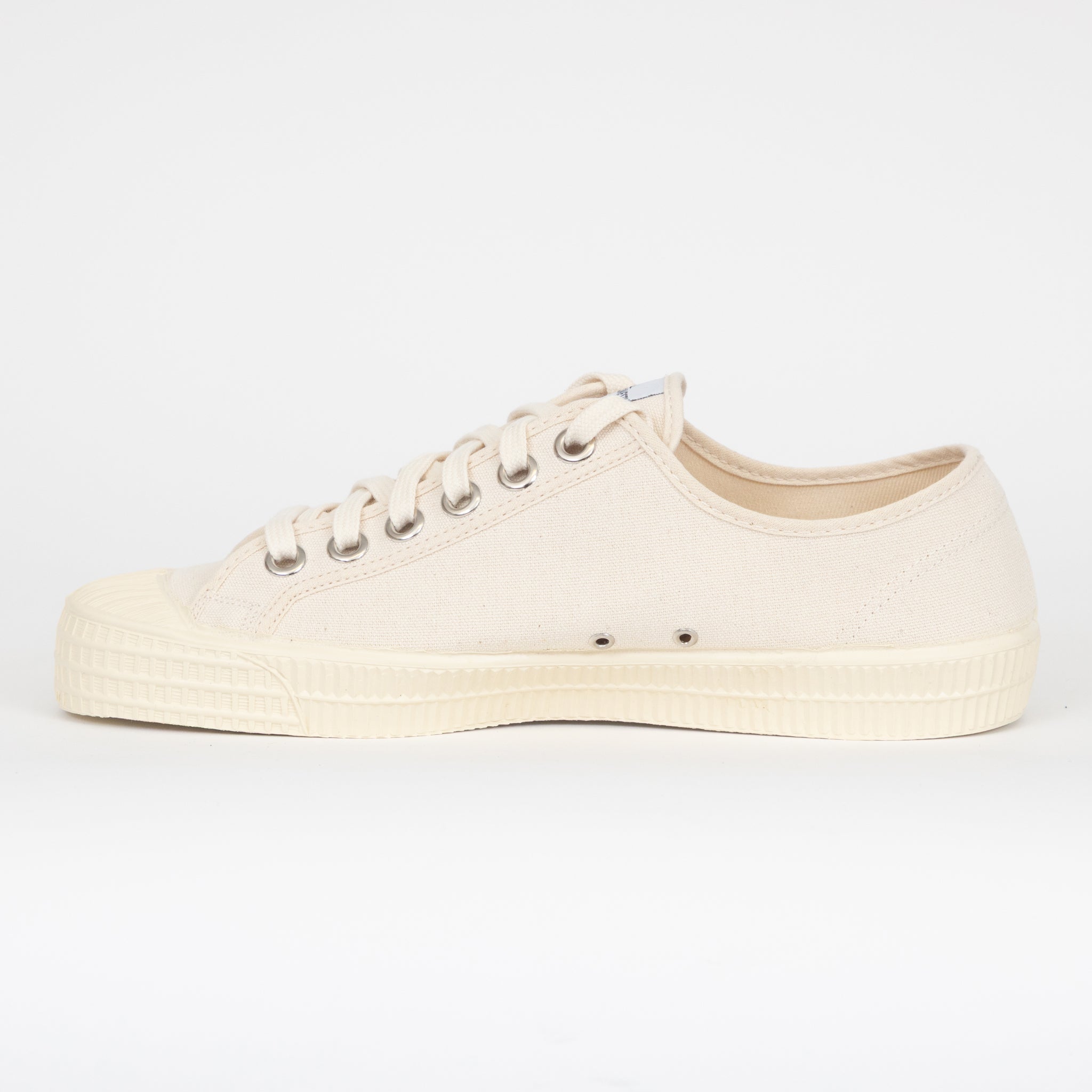 NOVESTA Star Master Low Top Canvas Trainer in Cream