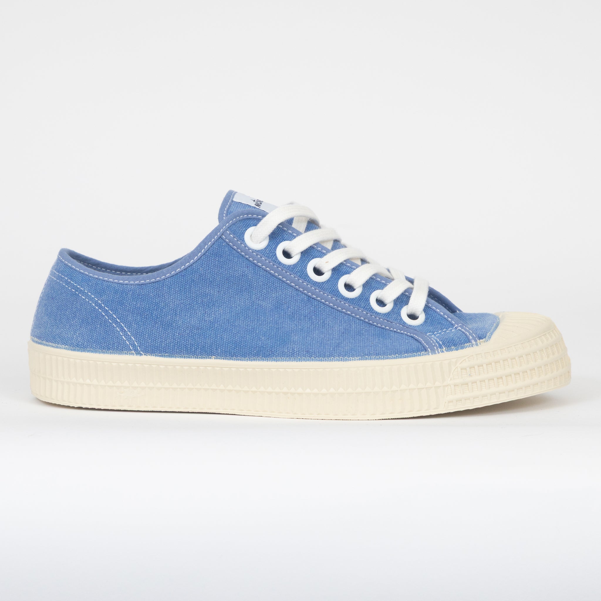 NOVESTA Star Master Low-Top Canvas Trainer in WASHED BLUE