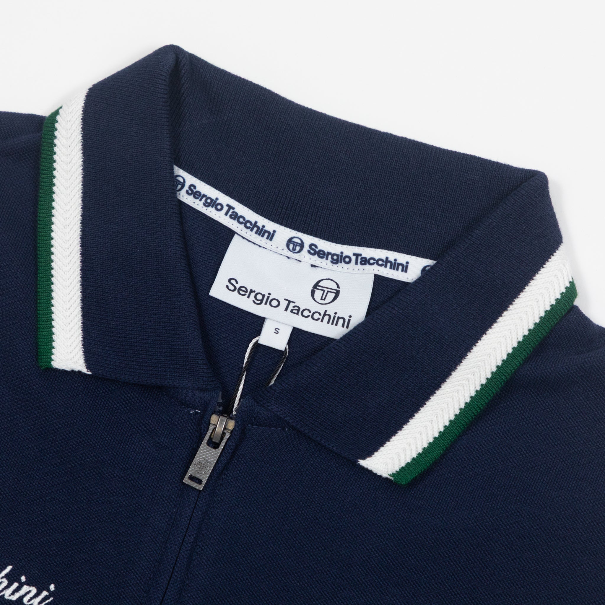 SERGIO TACCHINI Nanto Zip Polo Shirt in NAVY