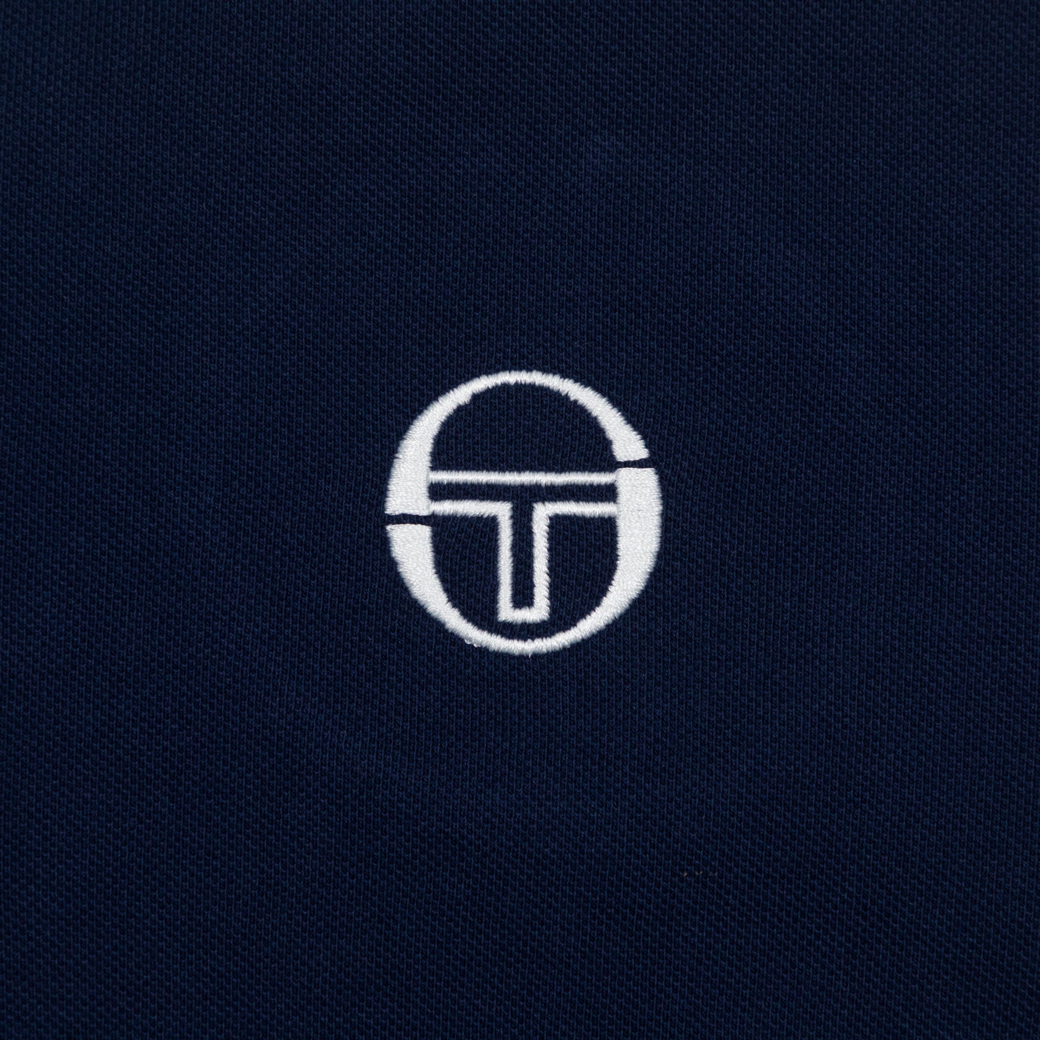 SERGIO TACCHINI Nanto Zip Polo Shirt in NAVY
