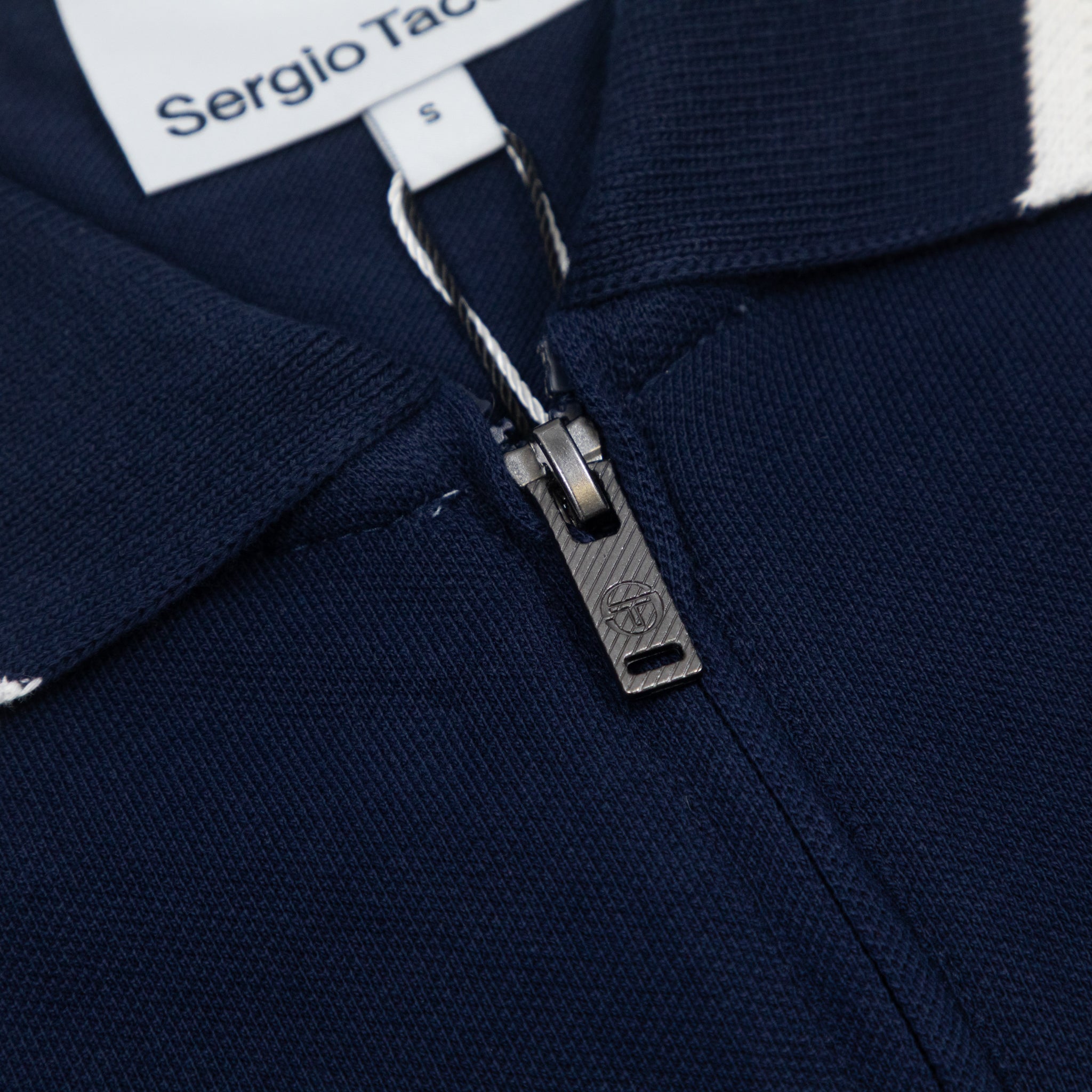 SERGIO TACCHINI Nanto Zip Polo Shirt in NAVY