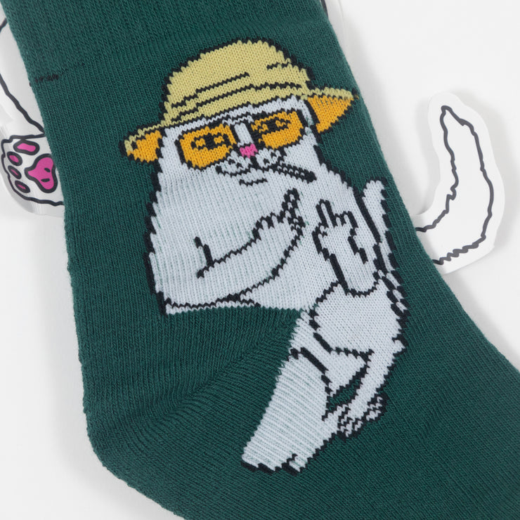 RIPNDIP Nermal S Thompson Socks in GREEN