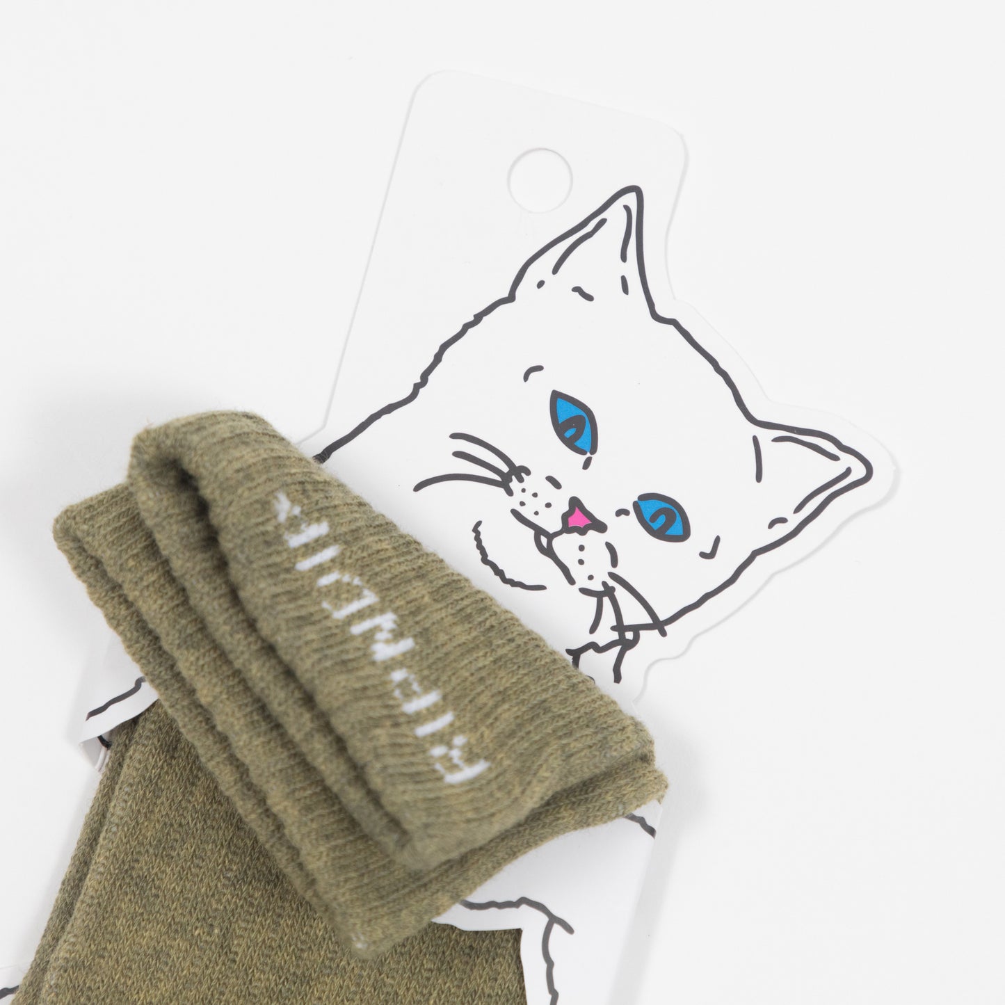 RIPNDIP Nermal S Thompson Socks in GREEN