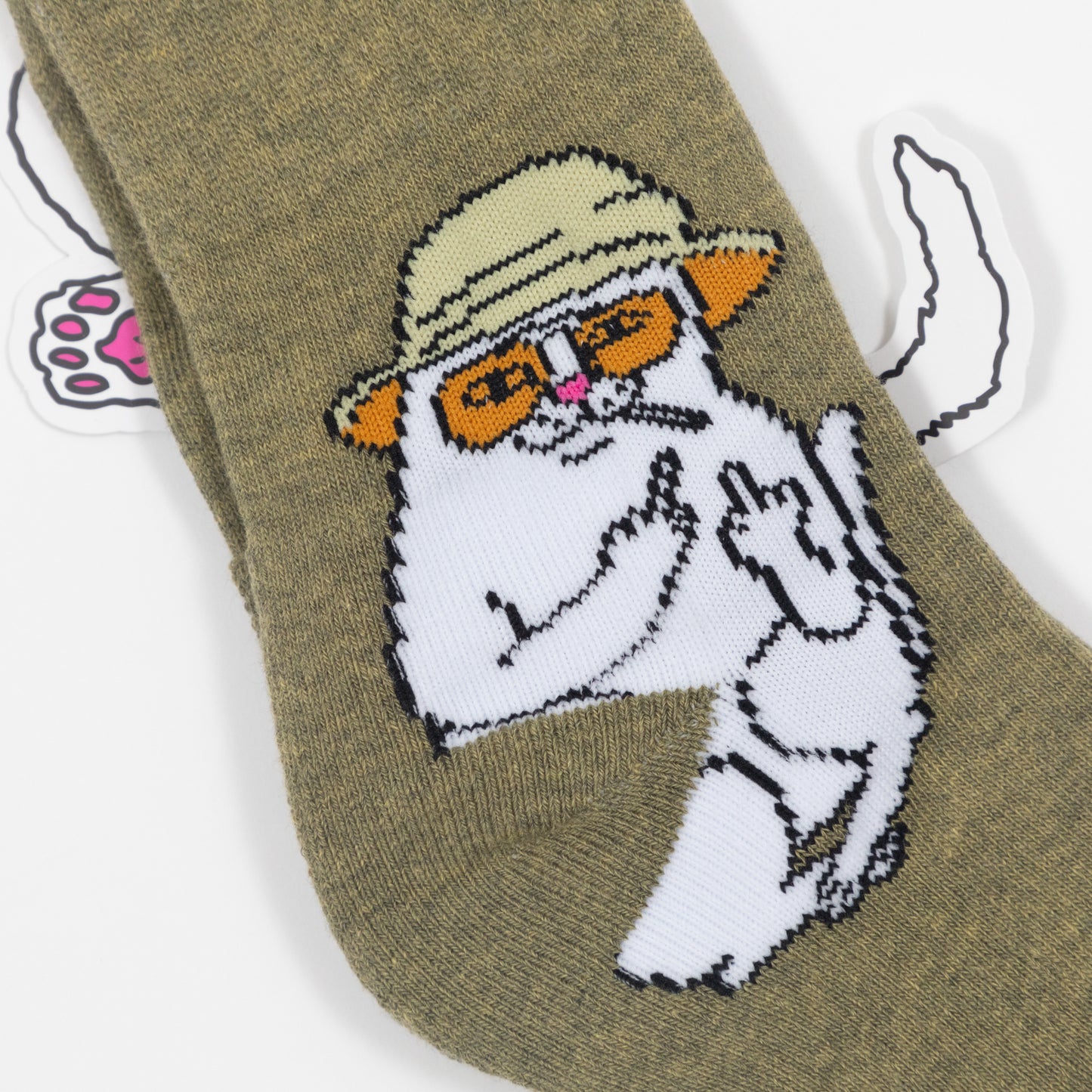 RIPNDIP Nermal S Thompson Socks in GREEN