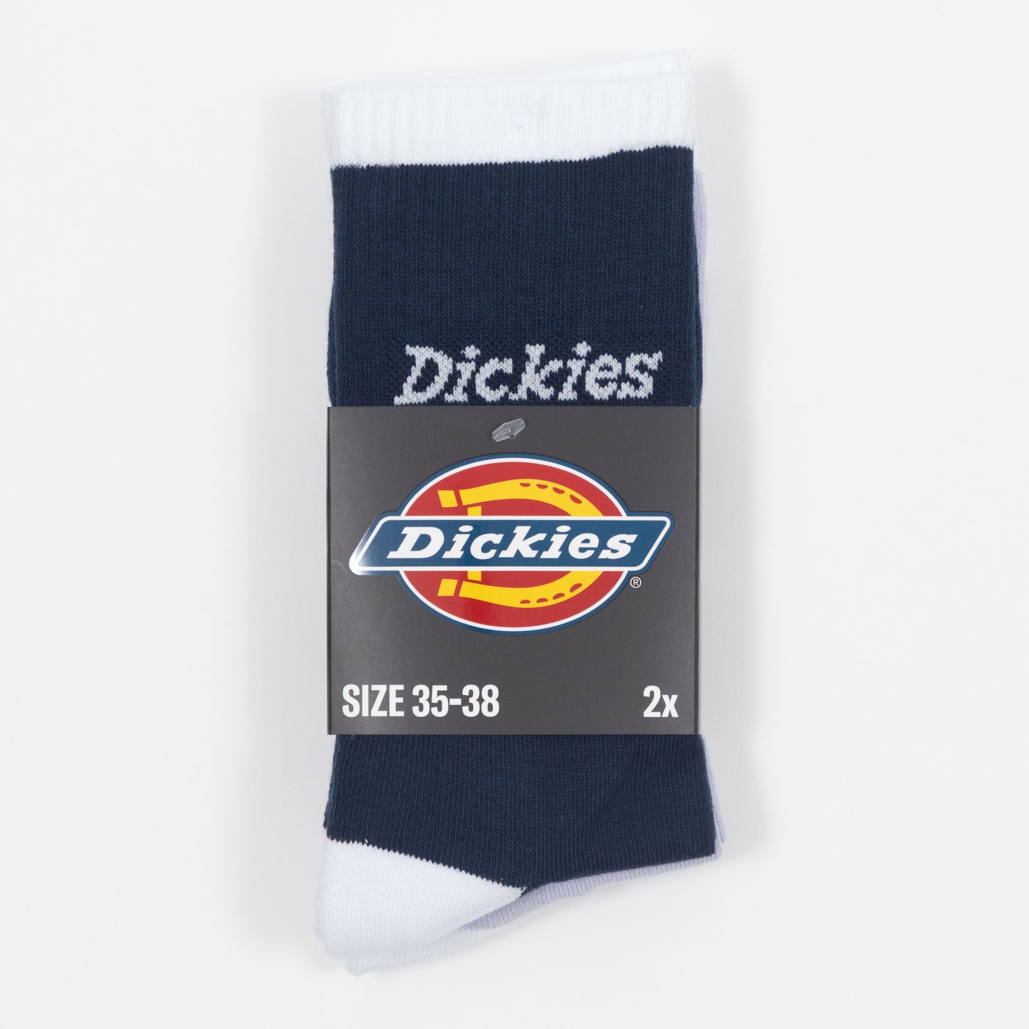 DICKIES Ness City 2 Pack Socks in NAVY & PURPLE