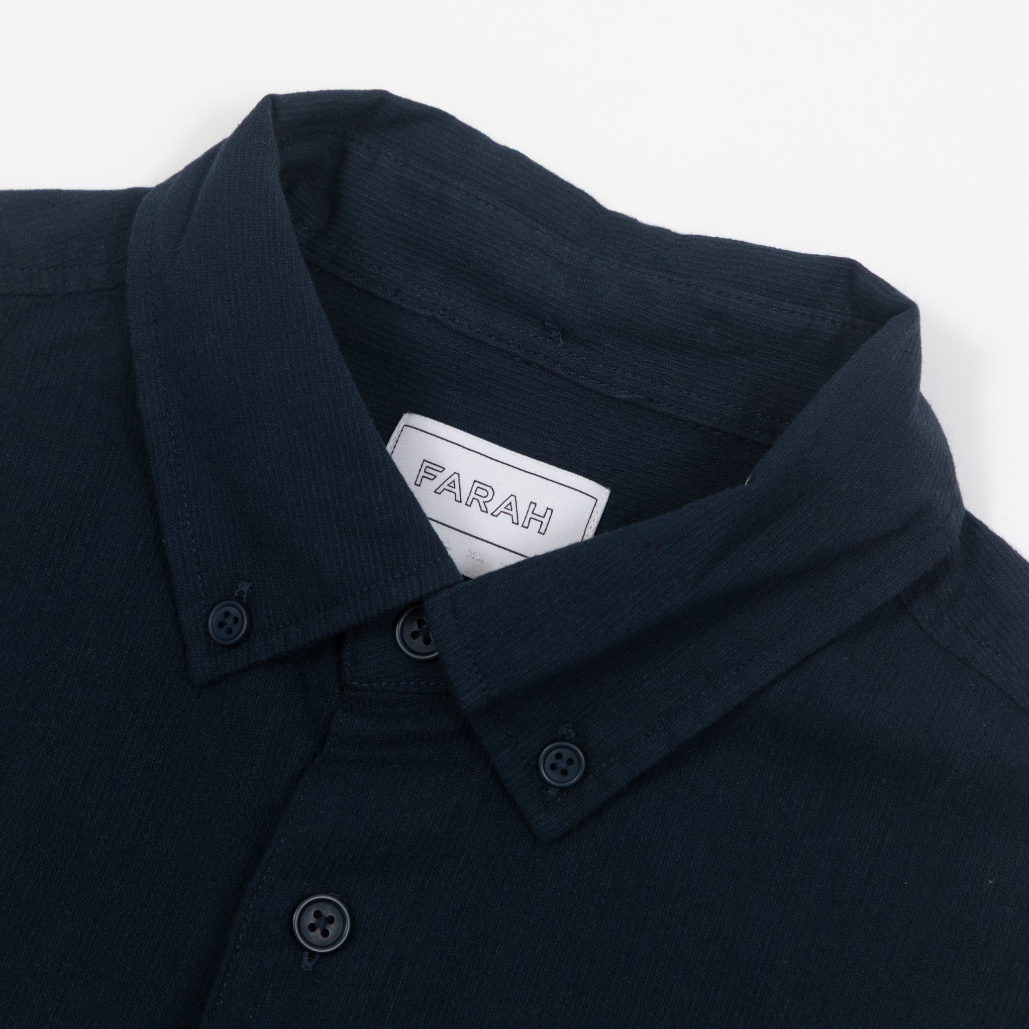 FARAH Netherton Cord Shirt in NAVY